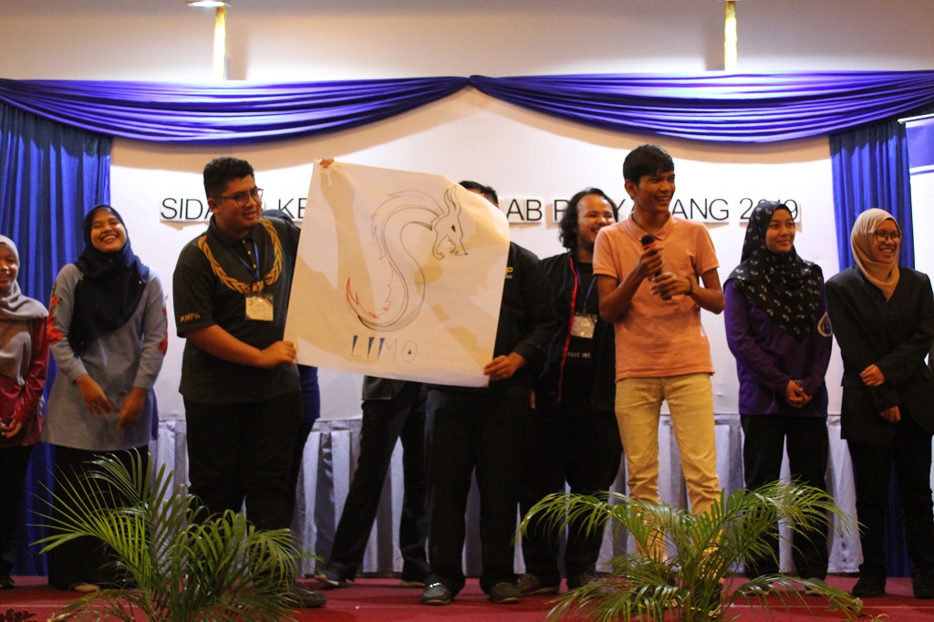 Students on stage